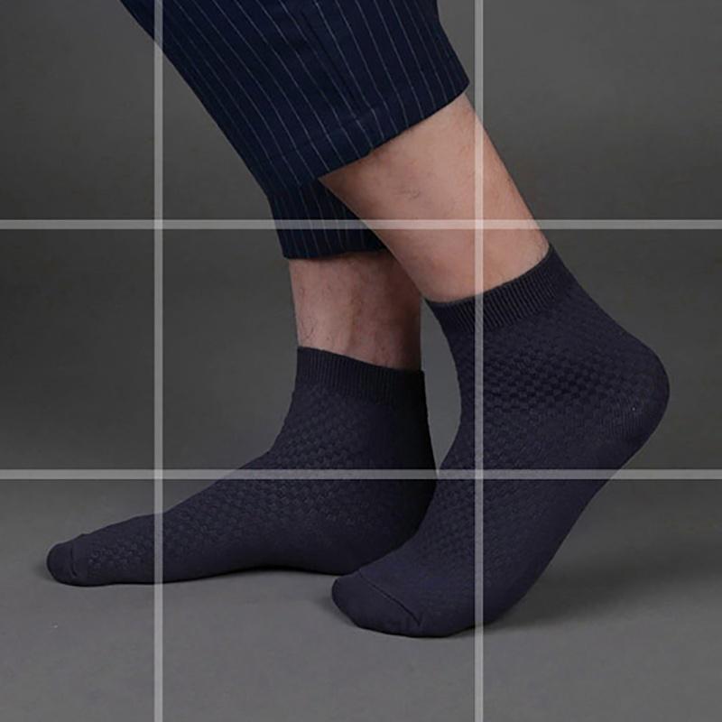 5 Paar Herren-Business-Socken aus Bambusfaser, antibakteriell, Deodorant, atmungsaktiv