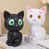 Anti Drop Black Cat Piggy Bank Savings Tank Cat Model Piggy Bank  Coins Cash