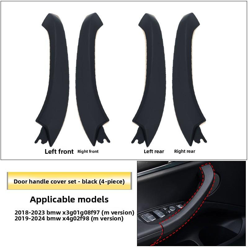 Popular Luxury Carbon Fiber Plastic Texture Car Interior Accessories Door Handle Trim for X3 G08/X4 G02