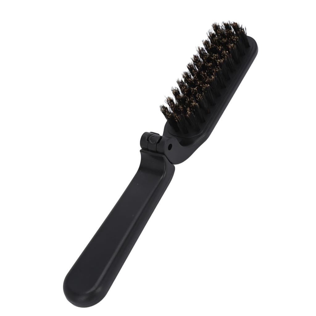 Foldable Beard Brush Waterproof Grooming Cleaning Beard Black Beard Styling Comb for Men Household Outdoor Travel