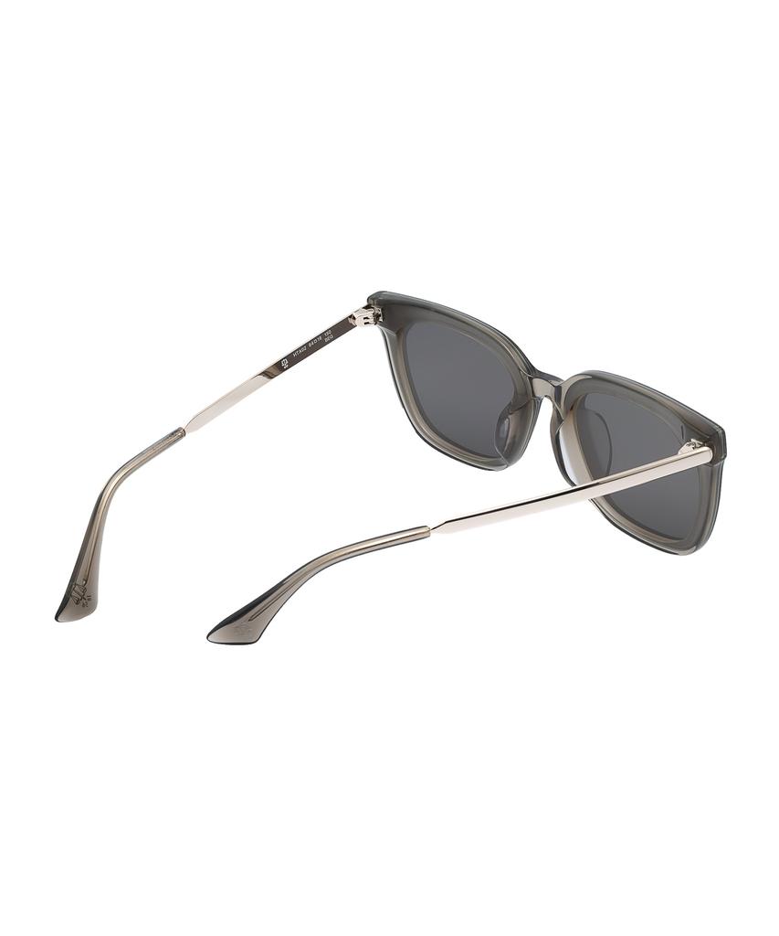 Heonteoaiweeo [Unisex] Flat Bar Square Sunglasses - Beige Hta02