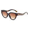 Retro Cat Eye Women Sunglasses Fashion Brand Gradient Lens Unisex Sun Glasses Punk Stylish Snake Decoration UV400 Eyewear