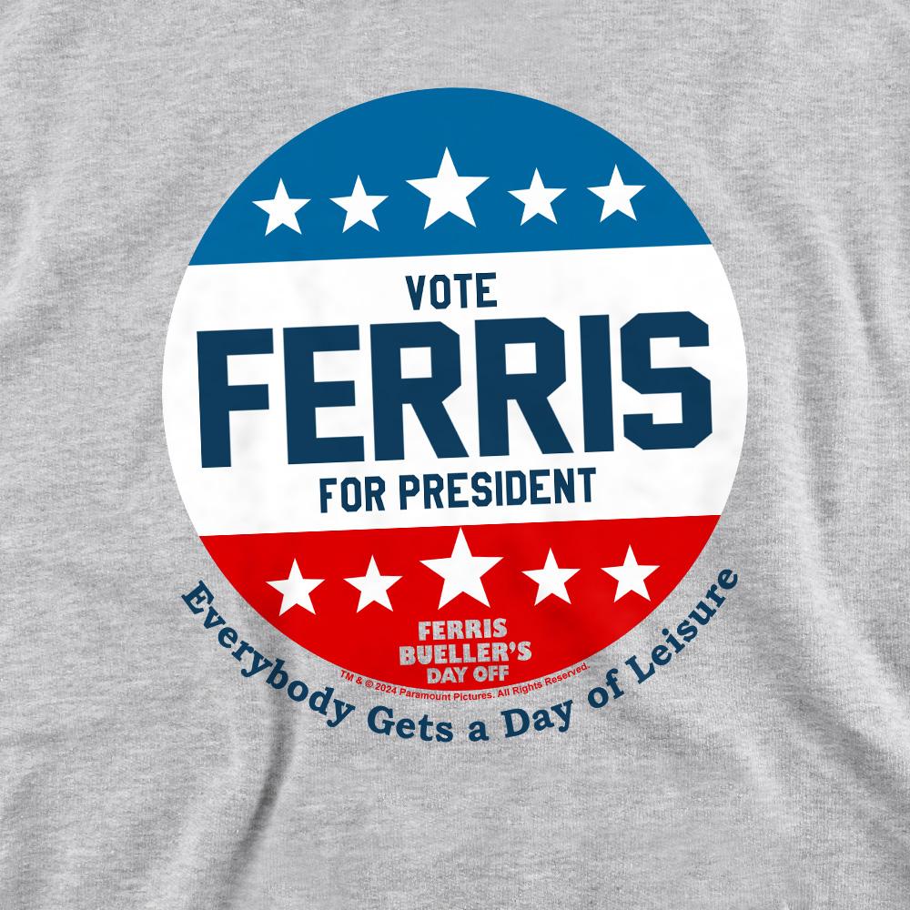 Ferris Bueller's Day Off Unisex Adult Vote Ferris For President Sweatshirt