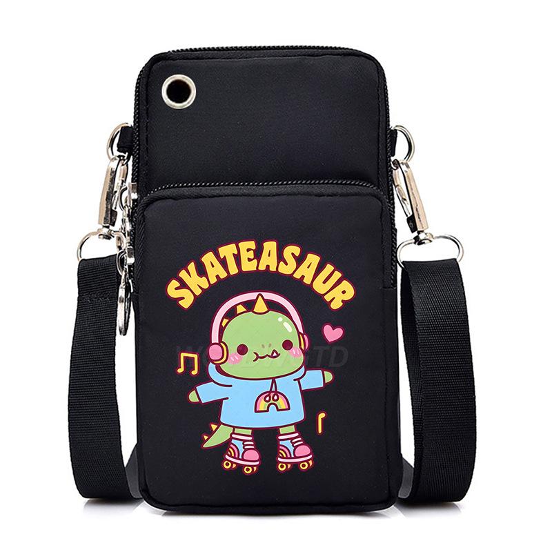 Casual mobile phone bag cute printing new messenger bag Korean version versatile small bag vertical change bag