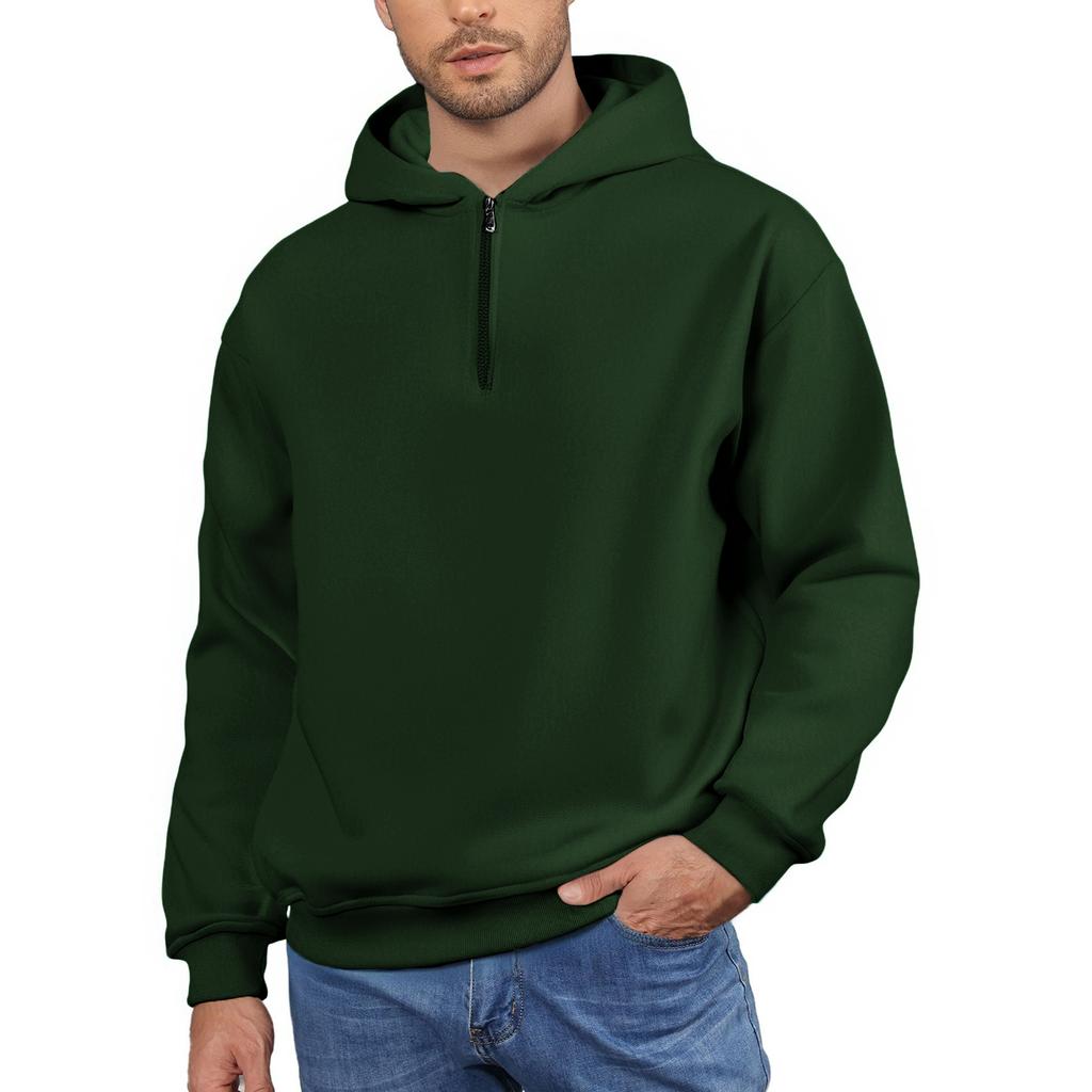 Men's Fleece Hoodie Casual Long Sleeve Sweatshirt