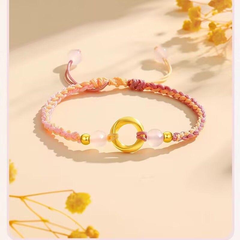 

Браслет в китайском стиле для пары, браслет Мёбиуса для пары, ручной шнурок, День Нового года, для девушки