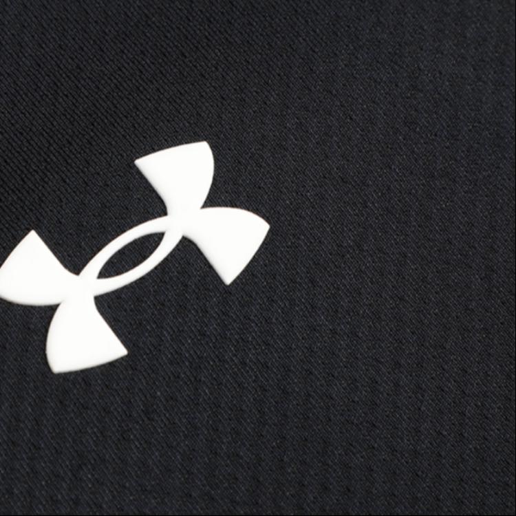 Under Armour Solid Color Stand Collar Zip Sports Knit Jacket Women Jackets Black 22500412-001