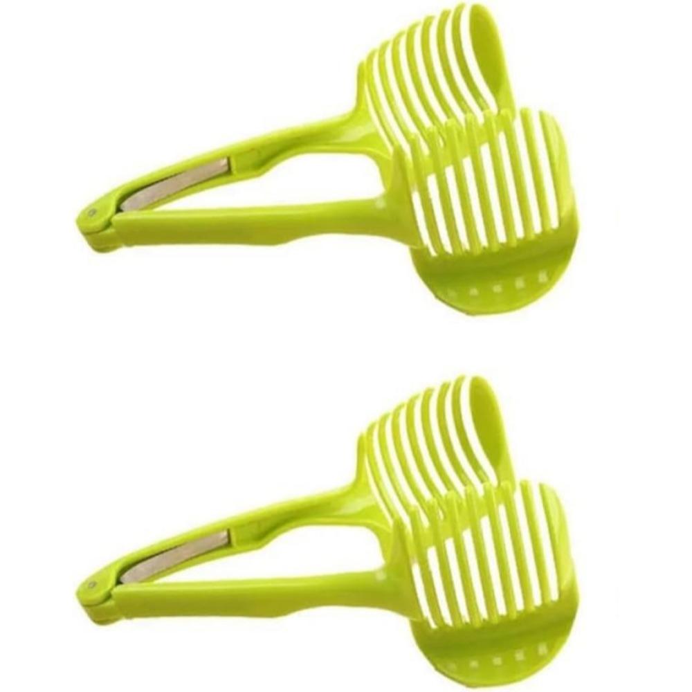 Fruit Slicer with Handle, Kitchen Gadget Multi-function Tomato Lemon Strawberry and Egg Cutter Compact for Fast and Even Slicing