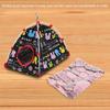     Windproof Warm Snuggle Hut Cage Bed Cave for Pet Bird (Owl S)