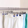 5/10pcs Metal Pants Racks Black/Blue Wind Proof Clothes Drying Trousers Wardrobe Clip Anti-slip Multi-purpose Skirt Racks TMZ