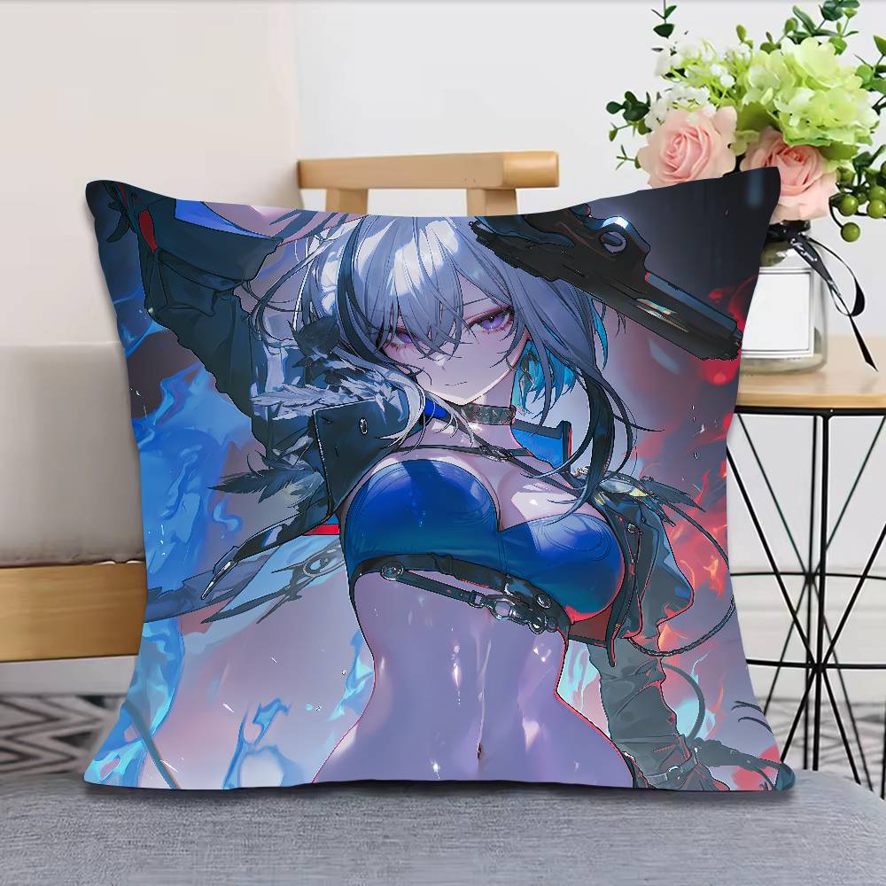Hot Girl Galbrena Wuthering Waves Pillow Case Cushion Cover Decor Home Throw Pillow Covers For Couch Camping Cover Decorations