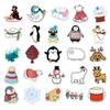 10/30/50pcs Funny Cute Winter Animal Stickers Cartoon Penguin White Bear Sticker Water Bottle Luggage Phone Graffiti Decals Pack