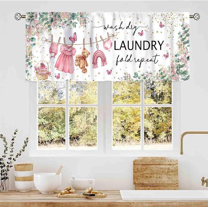 

Pink Cross-border Window and Door Valance Curtains for Kitchen, Laundry, and Cabinets Valance 138x45 cm