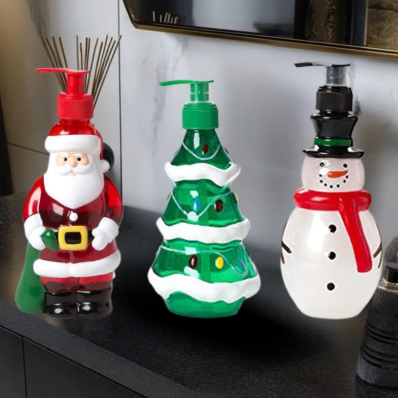 Gift Series - Household 350ml Hand Dispensing Bottle - Series Christmas Snowman Dispensing Bottle Christmas Gifts