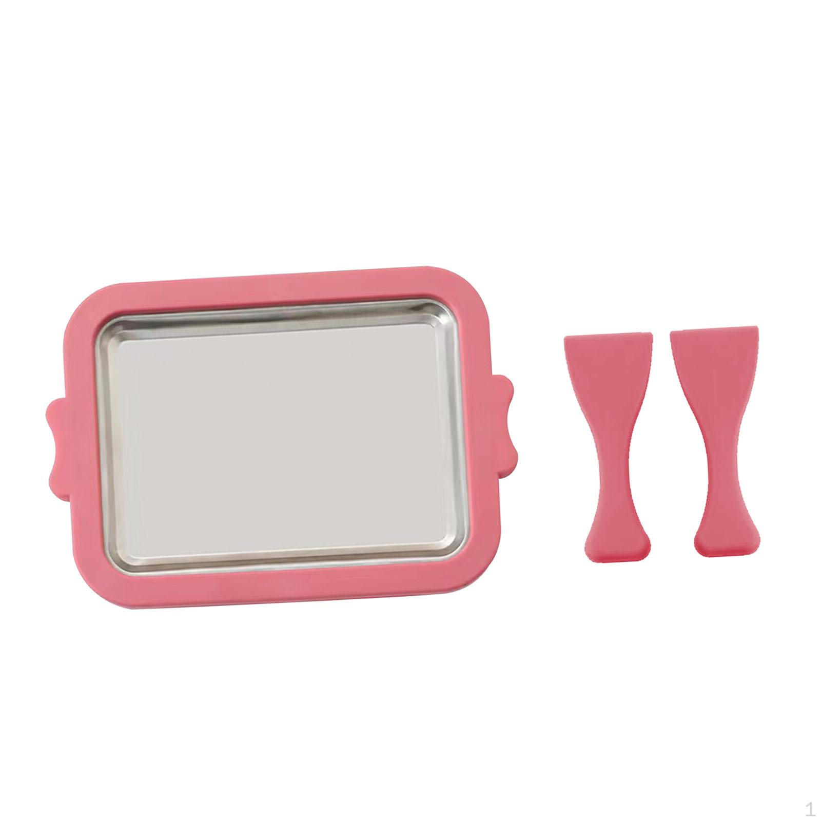 

Кастрюля для мороженого, холодная тарелка, кухонная утварь, универсальная, легко моющаяся машина для йогуртов розовый