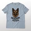 German Shepard Social Club Streetwear Dog Art Graphic T-T-Shirt