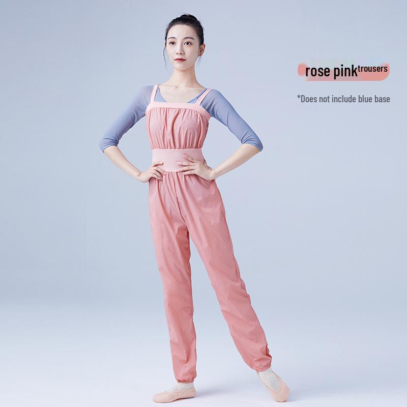 

Дорослі балетні широкі штани з вологовідвідної тканини на підтяжках для розігріву S