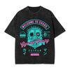 414. Washed Tee Dorohedoro Kaiman Anime Washed Cotton T Shirt Streetwear Manga Tees Men Women Short Sleeve High Street Summer T-Shirts Oversize