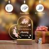 1PC Acrylic Luminous Ornament Photography Accessories, USB Base, Mom Gift, Lucky Quote Figurines