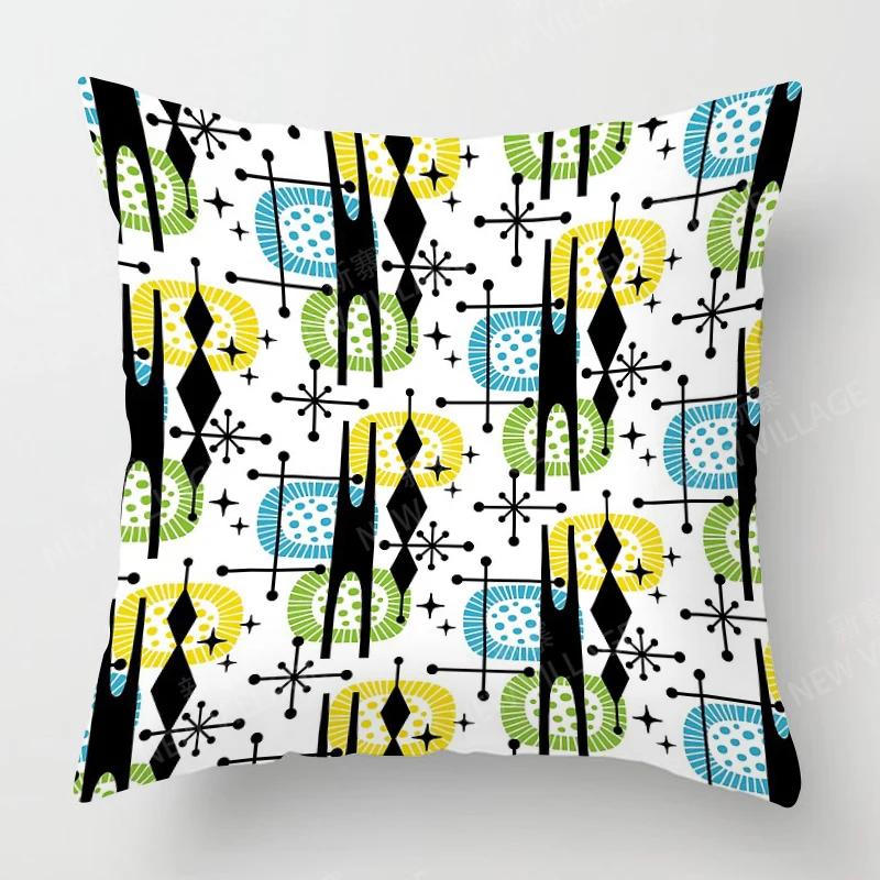 Nordic Fall Home Decor Autumn Throw Pillow Case Sofa Cushion Cover Modern 45X45Cm 45*45 50X50 60X60Cm 40*40 40X40 Geometry 60*60