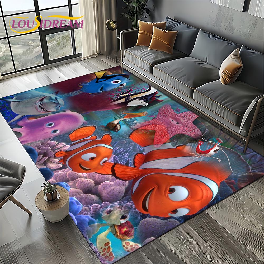 27 Style Cute Finding Nemo Cartoon Sea World Carpet Rug for Bedroom Living Room Home Sofa Decoration,kids Large Decor Floor Mat