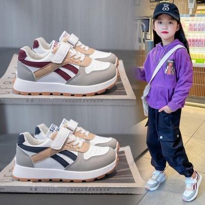 Novo tênis infantil para meninas, tênis de corrida casuais e à prova de desgaste