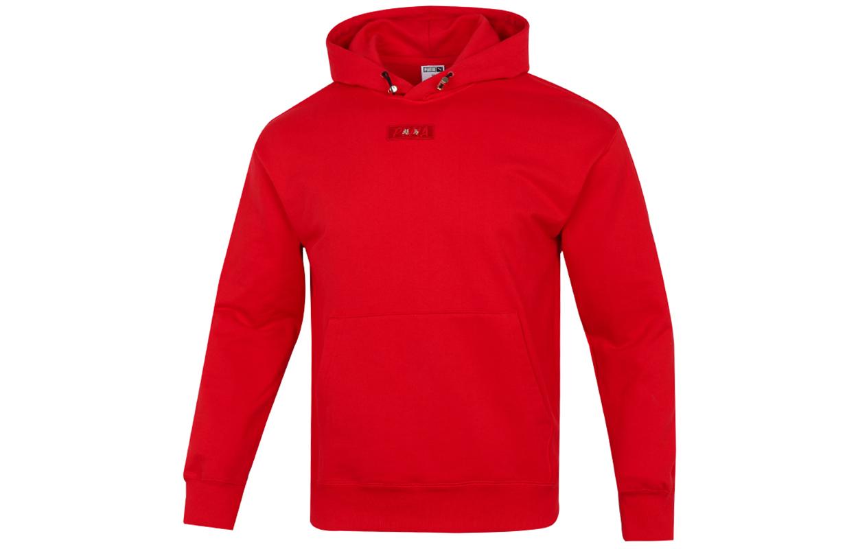 PUMA Sweatshirts Men s Red Hooded Moderate Regular 536049-11 L