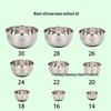 American-Style Silicone-Lidded Salad Bowl Set - Stainless Steel, Multi-purpose for Cooking, Baking, and Egg Beating.