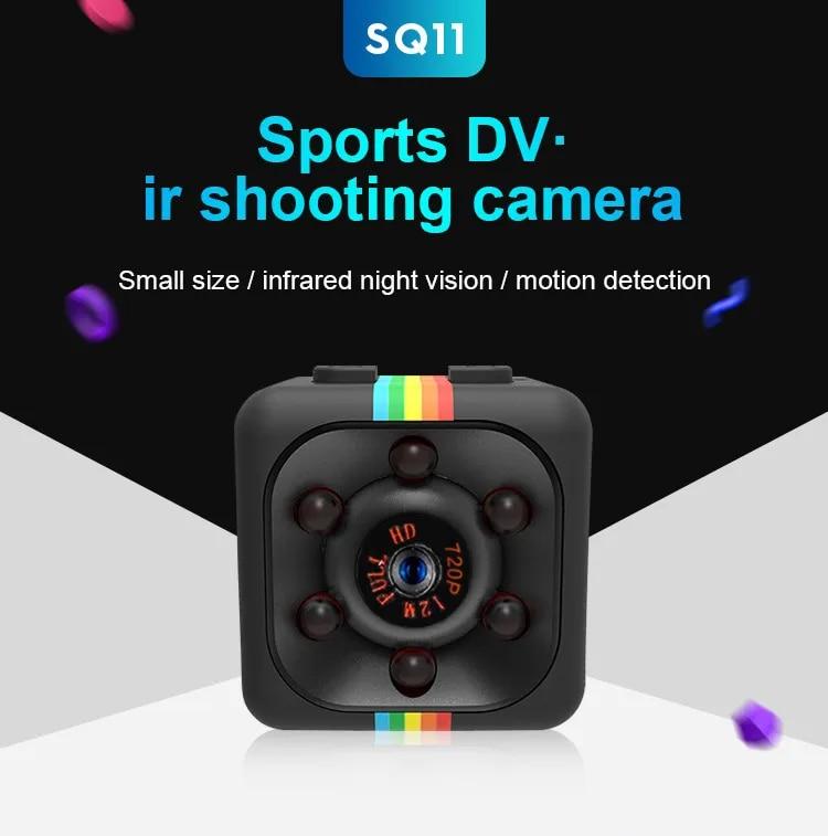 

Sq11 Camera Outdoor Sports DV Camera HD Aerial Camera Matte Night Vision Card Direct Recording Camera чорний