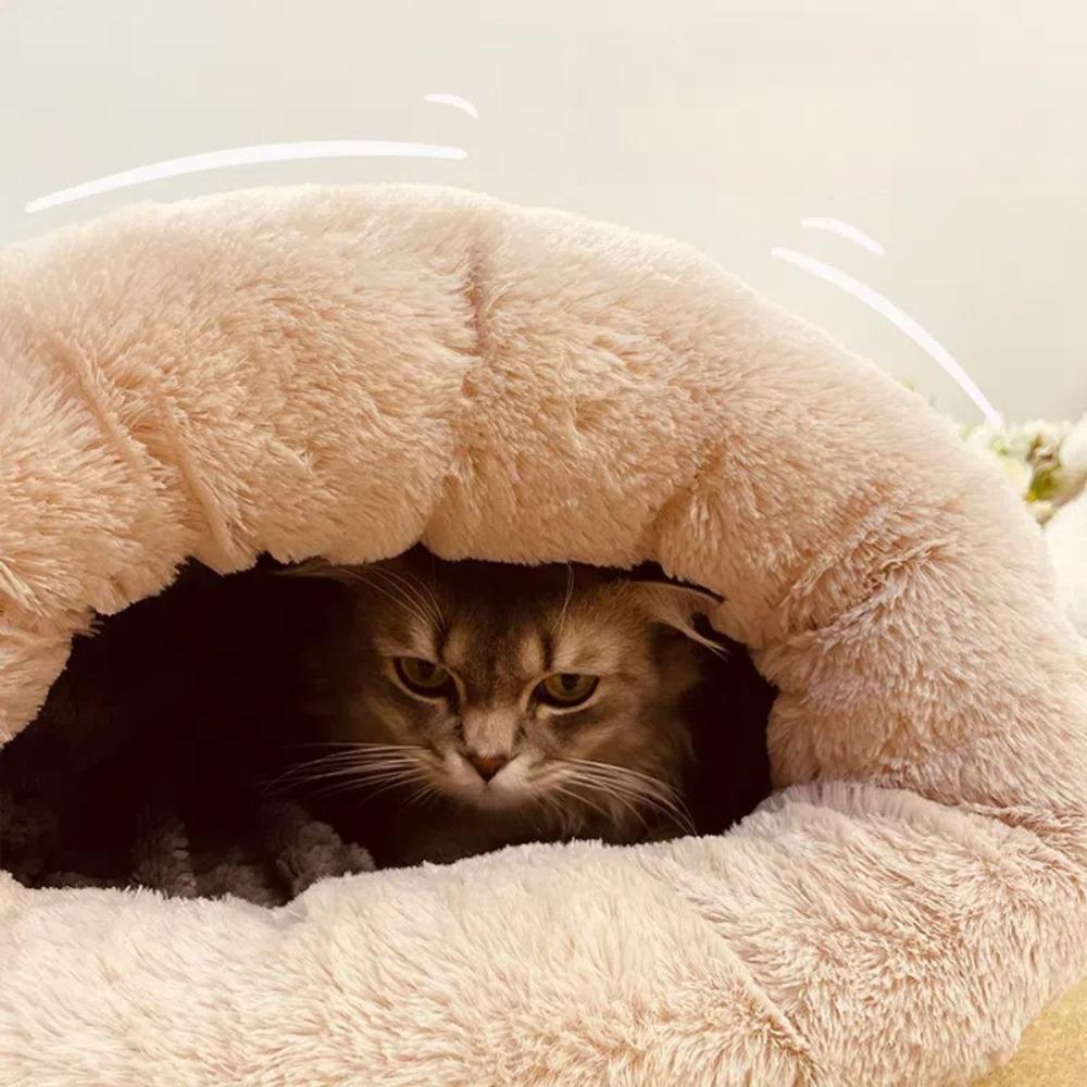 Comfortable Cat Sleeping Bag Soft Warm Closed Pet House New Tunnel Cat Nest  for Puppy Kitten