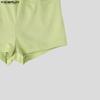 INCERUN Mens High Waist Yoga Shorts Fake Two Piece Design Layer Slim Fit Athletic Short Pants