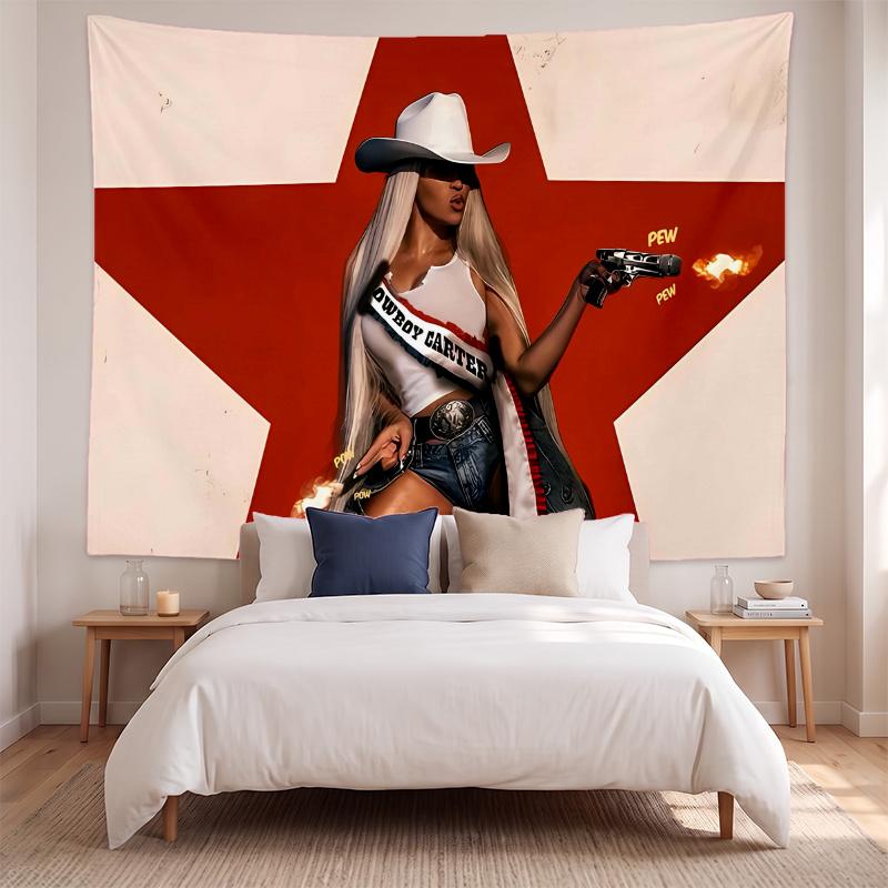 Beyoncé (1) Kunst Væghængt Gobelin til Hjemmet Soveværelse Stue Indretning Fantastisk Gaveidé