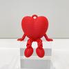 3D Printed Love Ornaments Heart Figurines Creative Woven Seated Design Home Decor Valentine's Day Gift Decorative Sculptures Desktop Accent