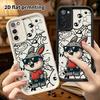 Phone Case: 2D Flat, Suitable for Samsung Galaxy A34 A35 M05 M06 S20 S22 S21 FE Plus 5G Protective Case, Trendy Cool Little Bunny, Perfect Christmas a