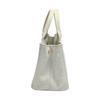 PRADA canvas Canapa Tote Bag denim Bianco Women 1BG439 Used