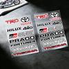 FOR TOYOTA TRO GR Durable Waterproof Reflective Decor Sticker Scratch Cover For Motorcycle Car Helmet Fridge Accessories