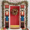 Nutcracker Soldier Door Banner Decor 2025 Christmas Decorations for Home Xmas Hanging Ornaments Navidad Noel Gifts New Year 2026