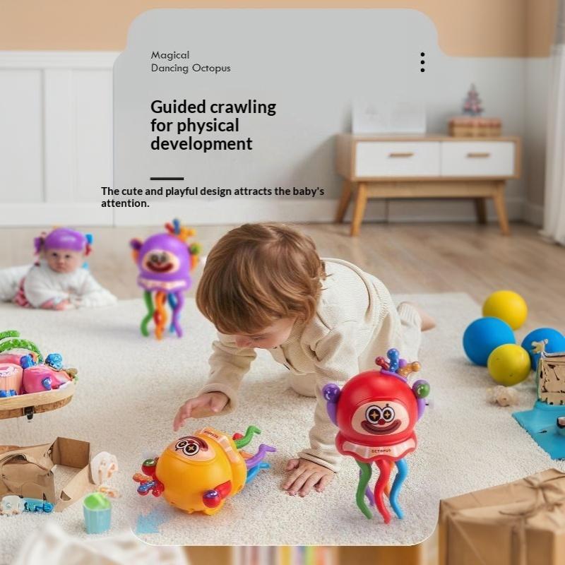 Wind Up Dancing Octopus Toy With Cute Cartoon Face And Colorful Tentacles Perfect For Toddlers Kids Birthday Gifts Daily Play