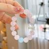 25 New natural powder crystal white crystal bear bracelet design is full of Douyin explosion