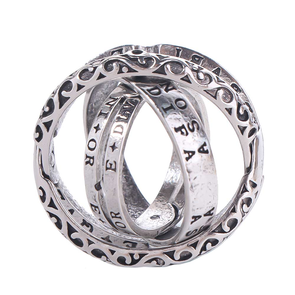 Rotating Planet Astronomical Ball Ring Universe Sphere Astronomy Ball Rings  Jewelry Gift