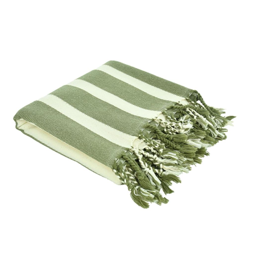 Marushin Hammam Towel, Turkish Natural Stripe (GR), Imported, Turkish Cotton, 100% Cotton, Summer, Quick-Drying, Fluffy, 0355084000