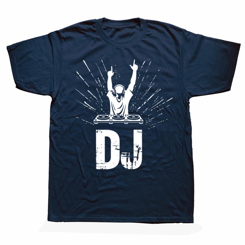 DJ Enthusiast Tee Music At Heart T-shirt Cotton Oversized Men Tshirt Summer Unisex Tees Fashion Streetwear Hip Hop T Shirt