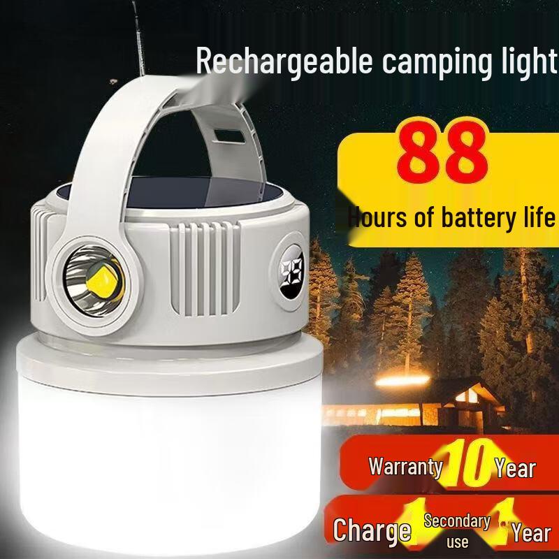 Retro Flame Effect Portable Camping Lantern