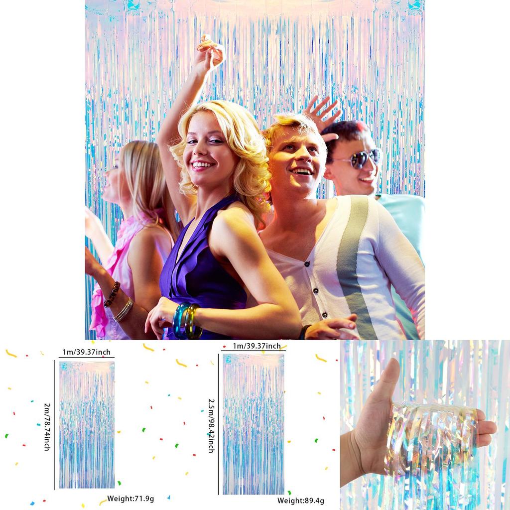 Vibrant Rainbow Streamer Curtain For Parties And Weddings Decorative Backdrop