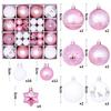 44Pcs Christmas Ball Ornament Set Big Xmas Tree Hanging Pendant Snowflake Merry Christmas Decoration 2025 New Year Party Gift