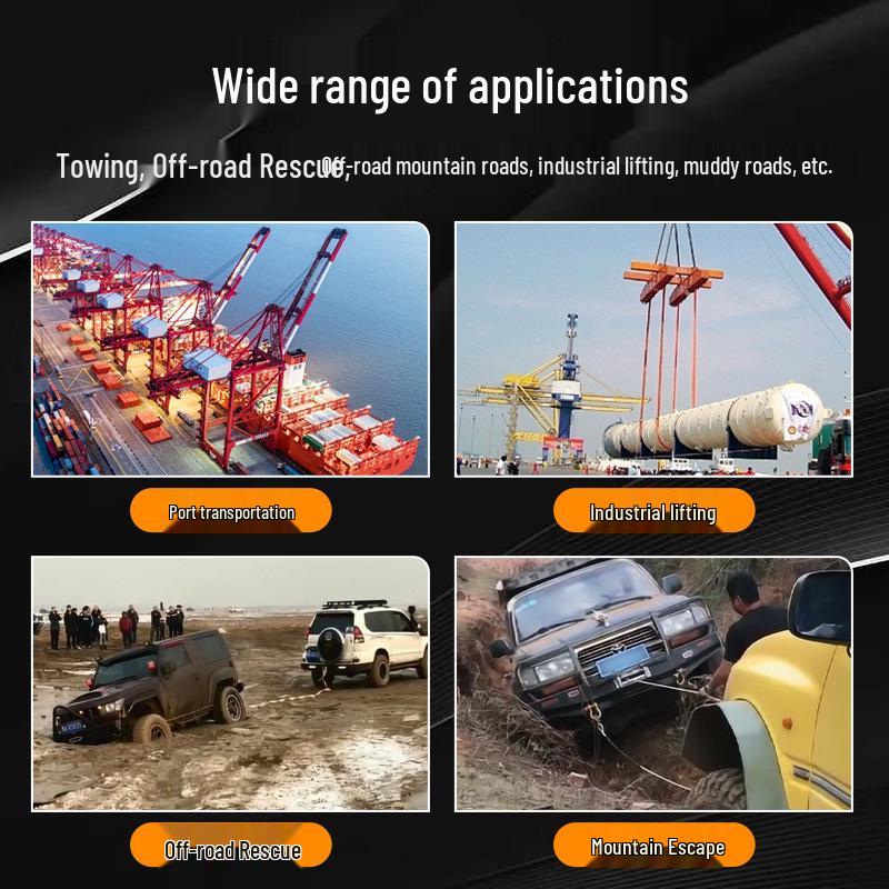 Polyester Trailer Strap: Thickened, Widened Emergency Tow Rope for Cars and SUVs