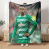 Player Jersey Blankets Flannel Printed Breathable Warm Throw Blanket for Home Office Bedspreads 0708a68