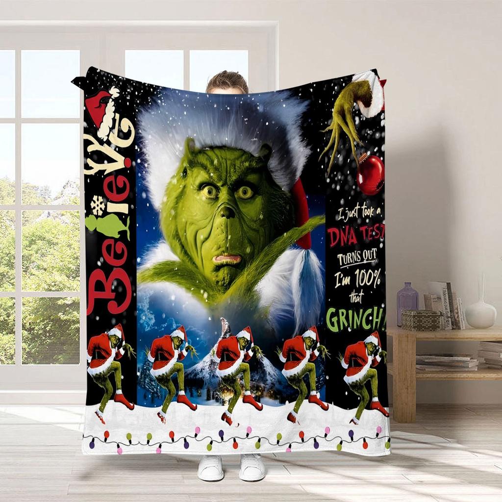 Weihnachtsdeckenbezug, weiche und bequeme Flanelldecke aus Plüschwolle