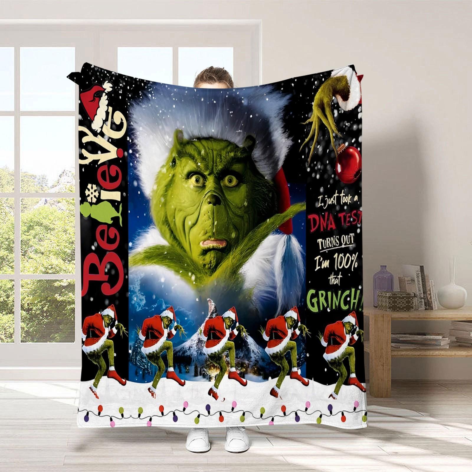 

Рождественский чехол для одеяла, мягкое и удобное плюшевое шерстяное фланелевое одеяло One Size