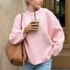 Women S Thick Knitted Crew Neck Loose Pullover Sweater For Autumn Winter